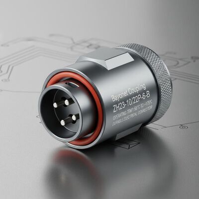 Qualität  Bayonet Coupling ZH23-10/22P-6-B Operating Temperature Minus 55 To Plus 175 Degrees Celsius Durable Electrical Connector usine