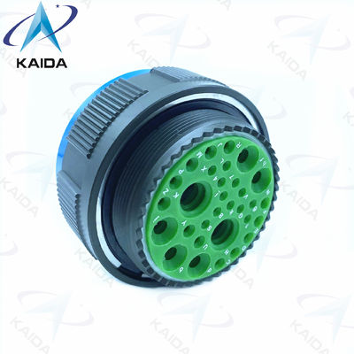 Steckverbinder Typ Stecker für MIL-DTL-38999 Serie III Kupferlegierung.D38999/26WJ31PN. 2 Koaxkontakt und 29 Stromkontakt