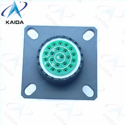 Olivengrün D38999 Serie 3 Kadmiumschalen 22 Weibliche Pins Mil Dtl Serie 38999