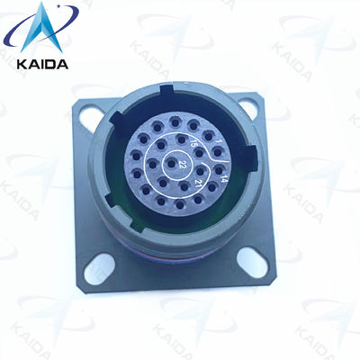 Olivengrün D38999 Serie 3 Kadmiumschalen 22 Weibliche Pins Mil Dtl Serie 38999