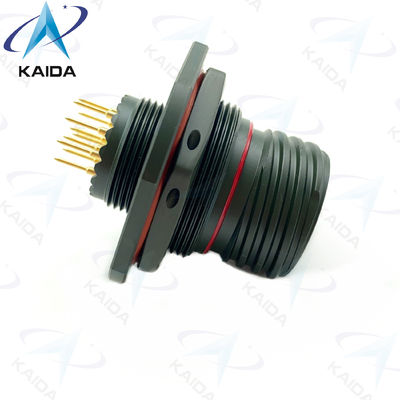 10 männliche Nadeln Jam-Nussbehälter für MIL-DTL-38999 Serie III. D38999/24WC98PCN.PCB-Typ.Olive-grün Cadmium