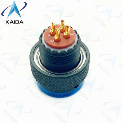 7.5A Mil Dtl 38999 Serie II 4 Weibliche Pins Olivengrün Cadmium D38999 Serie 2