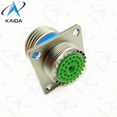 Quadratischer Flanschbehälter MIL-DTL-38999 Serie III mit 500 V Elektroless Nickel D38999/20FD31SA.8D Serie