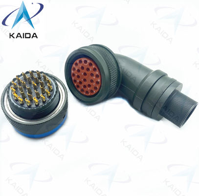 90 Grad Stecker Geschlecht Lötkontakt Endung MIL-DTL-26482 Serie I PT08E16-26P elektrisch leitendes Cadmium