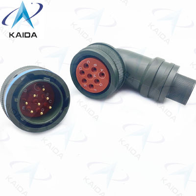 Miniaturanschluss MIL-DTL-26482 Serie I mit Olivengrüner Cadmiumschale 90 Grad Stecker PT08E16-8P 8 männliche Pins