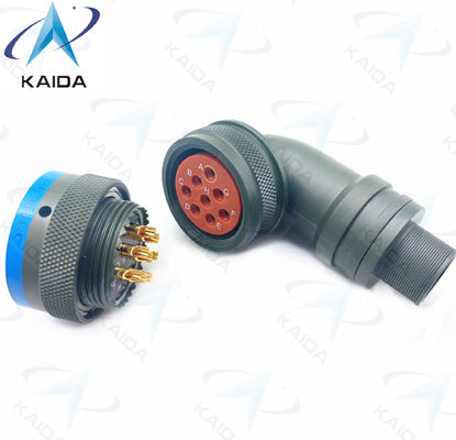 Miniaturanschluss MIL-DTL-26482 Serie I mit Olivengrüner Cadmiumschale 90 Grad Stecker PT08E16-8P 8 männliche Pins