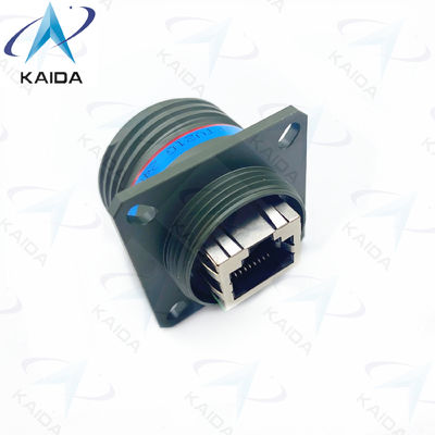 Finnische Olivengrüne Cadmium RJFTV21G Lötendurchlösungsmethode RJ45-Serie Tri-Start-Fadenkopplungsmechanismus