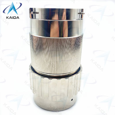 Y50DX-Serie Kreisförmiger elektrischer Stecker Aluminium Elektroless Nickel Stecker 4 Anschlüsse.Y50DX-D404TJ2