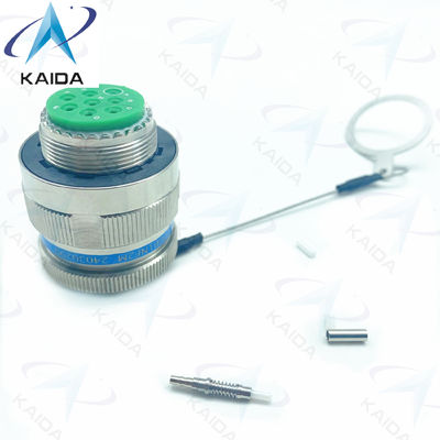 Haltbarkeit Glasfaserverbindung Crimp Metal Blau Muti Mode Kabel 500 Paarungszyklen D38999/26KE08B1NF2M Edelstahl