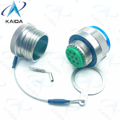 Haltbarkeit Glasfaserverbindung Crimp Metal Blau Muti Mode Kabel 500 Paarungszyklen D38999/26KE08B1NF2M Edelstahl