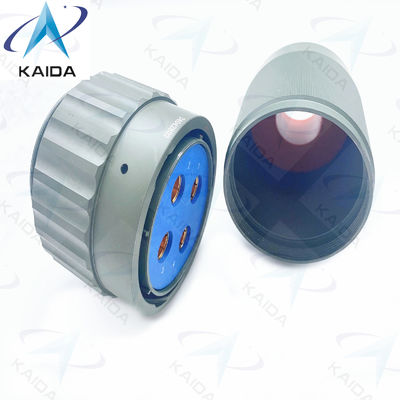 Y50DX-Reihe Kreislauf-elektrische Stecker Aluminium Olivengrün Cadmium Stecker 4 Kontakte Y50DXD4-04TK5NL2