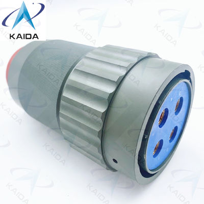 Y50DX-Reihe Kreislauf-elektrische Stecker Aluminium Olivengrün Cadmium Stecker 4 Kontakte Y50DXD4-04TK5NL2