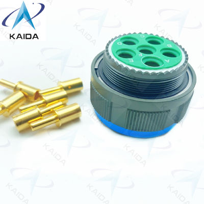 Vergoldete Kupferlegierung mit Gewinde MIL-DTL-38999 Serie 3 Steckerverbindung Crimp 8# Stromanschluss.D38999/26WH06PN.8D Serie