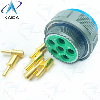 Vergoldete Kupferlegierung mit Gewinde MIL-DTL-38999 Serie 3 Steckerverbindung Crimp 8# Stromanschluss.D38999/26WH06PN.8D Serie