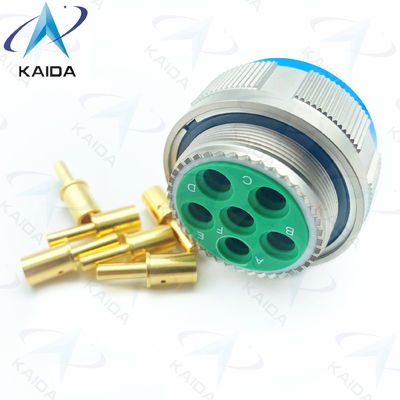 Gold-Kupfer-Legierung-Gewinde-Stecker MIL-DTL-38999 Serie 3 Anschluss mit 500V Spannungsbewertung.D38999/26FH06PN.8D Serie.