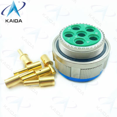 Gold-Kupfer-Legierung-Gewinde-Stecker MIL-DTL-38999 Serie 3 Anschluss mit 500V Spannungsbewertung.D38999/26FH06PN.8D Serie.