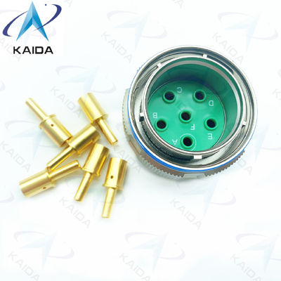 Gold-Kupfer-Legierung-Gewinde-Stecker MIL-DTL-38999 Serie 3 Anschluss mit 500V Spannungsbewertung.D38999/26FH06PN.8D Serie.