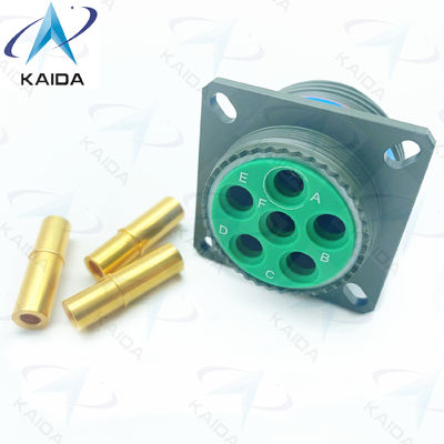 Verkleidung aus Kupferlegierung mit 6 Kontakten Goldveredelung MIL-DTL-38999 Serie 3.D38999/20WH06SA.8D Serie