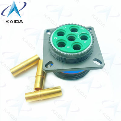 Verkleidung aus Kupferlegierung mit 6 Kontakten Goldveredelung MIL-DTL-38999 Serie 3.D38999/20WH06SA.8D Serie