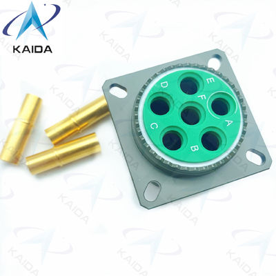 Verkleidung aus Kupferlegierung mit 6 Kontakten Goldveredelung MIL-DTL-38999 Serie 3.D38999/20WH06SA.8D Serie