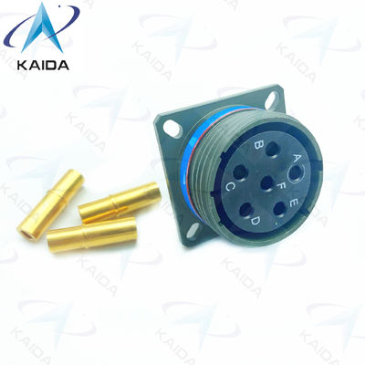 Verkleidung aus Kupferlegierung mit 6 Kontakten Goldveredelung MIL-DTL-38999 Serie 3.D38999/20WH06SA.8D Serie