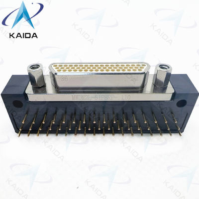MIL-DTL-83513 51 Kontakt-Rechtswinkel-Mikro-D-Anschlüsse -55 bis 125.C.MWDM2L-51PBRP-110 MWDM-Serie 51 PCB-Anschlüsse