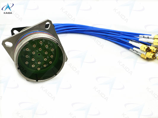 Kohäxialkontakte mit elektroless Nickelplattiertem Kohäxialkabel mit SMJ-Endung D38999/20FJ19AN-SMJ