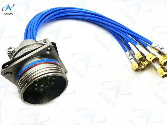 Kohäxialkontakte mit elektroless Nickelplattiertem Kohäxialkabel mit SMJ-Endung D38999/20FJ19AN-SMJ