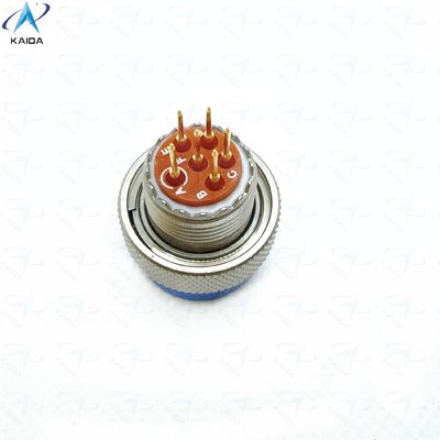 MIL-DTL-38999 Serie 2 Thermoplastischer Isolator Elektrolosses Nickel Kurzplatten-PCB-Schwanz 6 Kontakte Goldbeschichtet MS27484T10F98PCN
