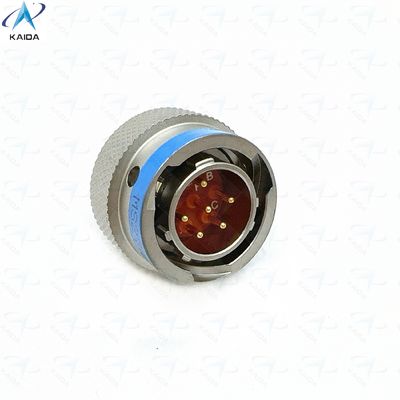 MIL-DTL-38999 Serie 2 Thermoplastischer Isolator Elektrolosses Nickel Kurzplatten-PCB-Schwanz 6 Kontakte Goldbeschichtet MS27484T10F98PCN