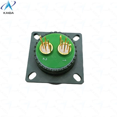 Olive Green Cadmium Quadrax-PCB-Empfängerkontakte 8D0C17W82PN kundenspezifische Quadrax-PCB-Kontakte.8D-Serie D38999