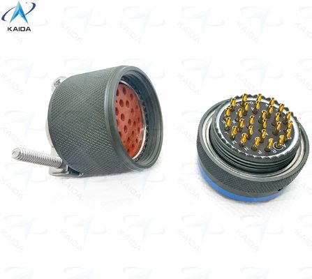 Anschlussart Miniaturanschluss MIL-DTL-26482 Serie I Geschlechtsstecker mit gerader Kabelklemme.MS3116F20-27PN