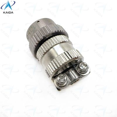 Kreisförmige elektrische Steckdose mit gerade Klemmrückschäle Elektroless Nickel Steckdose Shell.Y8D Serie.Y8D-4TJL