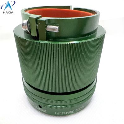 4 Kontakte Stecker mit gerader Klammer Rücken Hülle widersteht extremen -55C bis 125C Bedingungen Hochstromverbinder Y50DX-3204TJ2P1 Zinkbeschichtung