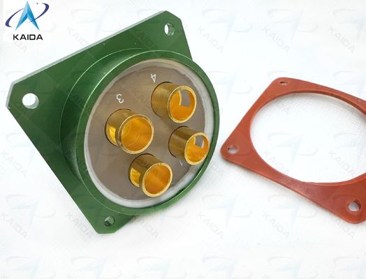 Aluminiumkreisförmiges elektrisches Steckverbinder -55°C bis 125°C für schwere Industrieanlagen bei extremen Temperaturen.Hochstromstecker. Y50DX-3204ZK10P1