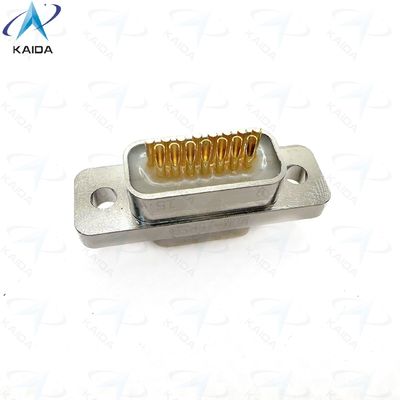 MDM-15PSP Mikro-D-Metallschalen Nickelfiniß für langlebige Leistung.Kupferlegierung Goldplattenkontakte entsprechen MIL-DTL-83513 MDM-15PSP