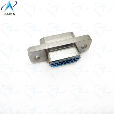 MDM-15PSP Mikro-D-Metallschalen Nickelfiniß für langlebige Leistung.Kupferlegierung Goldplattenkontakte entsprechen MIL-DTL-83513 MDM-15PSP