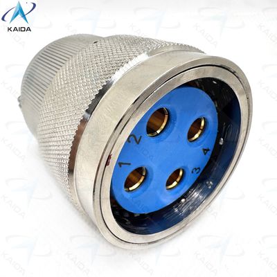 Elektroless Nickel Shell Circular Electrical Connector 100A Strombewertung für schwere Maschinen.Entworfen als Push-Pull-Sperrmechanismus Regenfest Staubfest und Schutzschalen