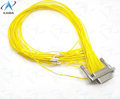 25 Kontakt-Mikro-D-Metall-Schale Aluminiummaterial für industrielle Mikro-Rechteckenelektrische Steckverbinder CDbA-31TY 1.27mm Kontakt Abstand CDBA-25TY+30CM