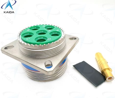 7A Strombelastbarkeit MIL-DTL-38999 Serie Ⅲ Steckverbinder mit Gewindekupplung für raue Industrieumgebungen. D38999 /20FH06PN, TV-Serie, 8D-Serie, Twinax-Kontakte, stromlos vernickelt