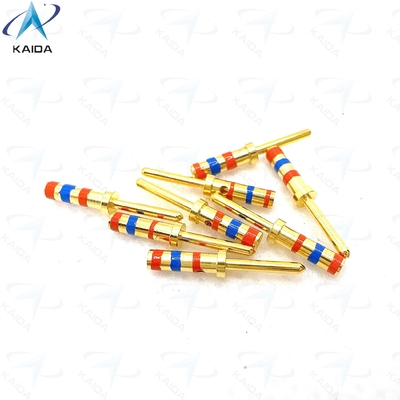 D38999-Serie-Kontakt aus Kupferlegierung mit Goldbeschichtung, erfüllt die Kundenanforderungen. M39029/58-363. 20# Stiftkontakt. Farbringe mit Orange - Blau - Orange
