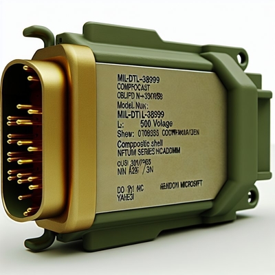 500V Spannungsbewertung MIL-DTL-38999 Serie III Gold Kontakt Finish für Leistung.Verbundene Schale Olivengrün Cadmium.D38999/20MJJ35SN 128 weibliche Pins