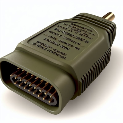 500V Spannungsbewertung MIL-DTL-38999 Serie III Gold Kontakt Finish für Leistung.Verbundene Schale Olivengrün Cadmium.D38999/20MJJ35SN 128 weibliche Pins