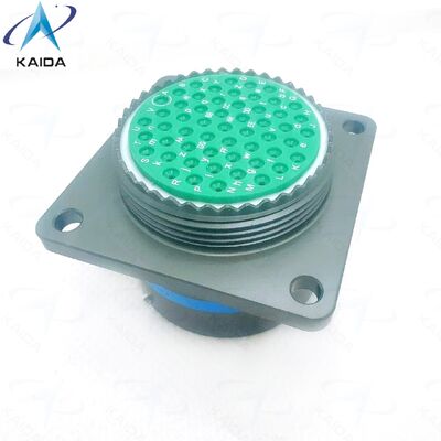 MIL DTL 38999 Serie I Kreislaufverbindung Olivengrün Cadmium-Schalen-Abschluss mit Krümmkontakttyp für Leistung.MS27656T23B55SN