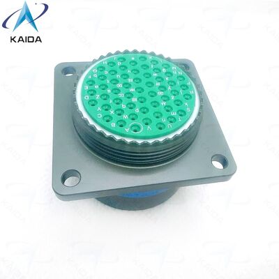 MIL DTL 38999 Serie I Kreislaufverbindung Olivengrün Cadmium-Schalen-Abschluss mit Krümmkontakttyp für Leistung.MS27656T23B55SN