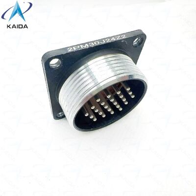 Solder Contact Type Circular Electrical Connector Ideal For Temperature Range Minus 55 To Plus 175 Celsius Electrical Connection.2PM30J24Z