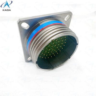 Lötanschluss Typ MIL DTL 38999 Rundsteckverbinder, der eine Verbindung bei einer Betriebstemperatur von minus 65 bis plus 200 Grad Celsius ermöglicht. Kundenspezifische Silikondichtung. D38999/20FJ61PHN