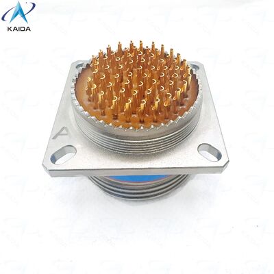 Lötanschluss Typ MIL DTL 38999 Rundsteckverbinder, der eine Verbindung bei einer Betriebstemperatur von minus 65 bis plus 200 Grad Celsius ermöglicht. Kundenspezifische Silikondichtung. D38999/20FJ61PHN