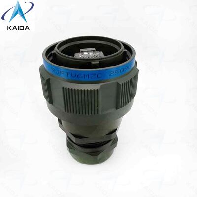 RJFTV6MG Olivgrün Cadmium-Finish. Stecker mit Metallverschraubung. Tri-Start-Gewindekupplungsmechanismus (Typ MIL-DTL-38999 Serie III) mit Entriegelungsschutz - Gehäusegröße 19