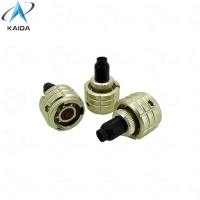 4 Anzahl der Kontakte OHS-BC-1-4/10-P12-1-B, OHS-BC-1(2) Serie Ersatz für russische ONTs-BS-1(2). Aluminiumlegierungsoberfläche eloxiert. Stecker mit gerader Kunststoff-Zugentlastung. Kontakt: Ø 1 mm